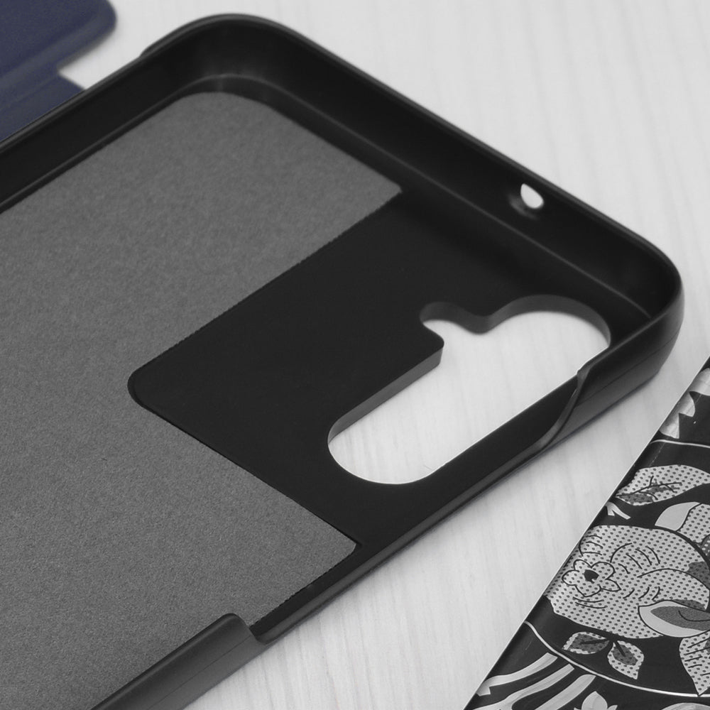 Étui pour Samsung Galaxy S25 FE, Techsuit, eFold, Bleu