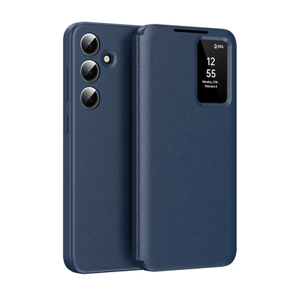 Hoes voor Samsung Galaxy S25 FE, Techsuit, SmartView, Blauw