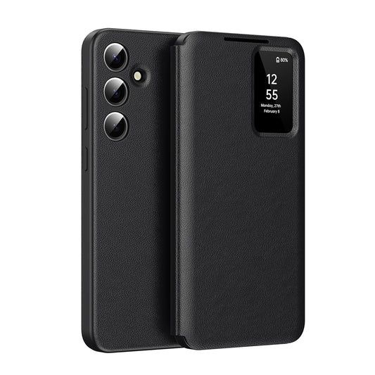 Coque pour Samsung Galaxy S25 FE, Techsuit, SmartView, Noire