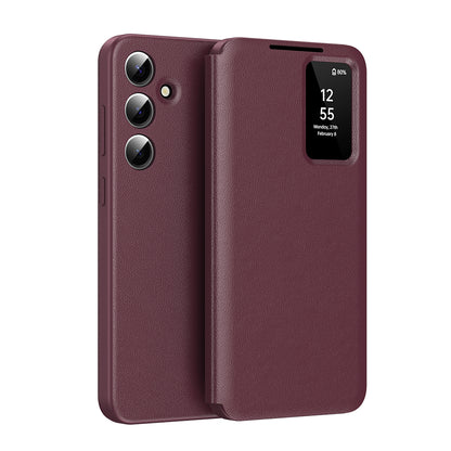 Hoes voor Samsung Galaxy S25 FE, Techsuit, SmartView, Rood