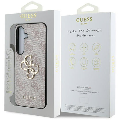 Hoesje voor Samsung Galaxy S25+ S936, Guess, 4G Big Logo, Roze