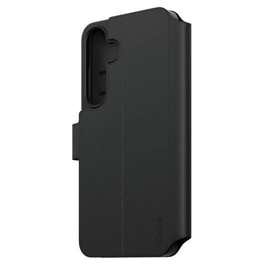 Hoes voor Samsung Galaxy S25+ S936, PanzerGlass, Care Feature Kickstand Wallet, Zwart