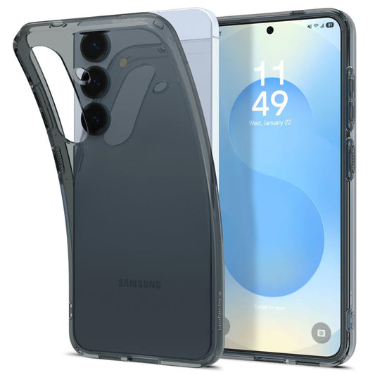 Hoes voor Samsung Galaxy S25+ S936, Spigen, Liquid Crystal, Rookkleurig ACS08975