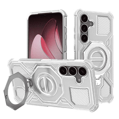 Coque pour Samsung Galaxy S25+ S936, Techsuit, Carbon Shield Pro, Blanc