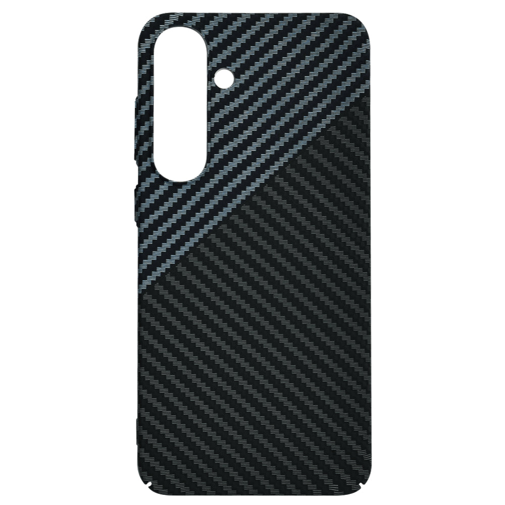 Housse pour Samsung Galaxy S25+ S936, Techsuit, Carbonite FiberShell, Noir Gris