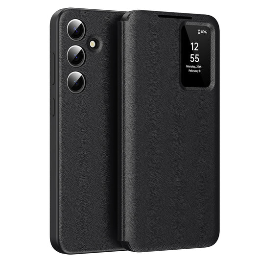 Coque pour Samsung Galaxy S25+ S936, Techsuit, SmartView, Noire