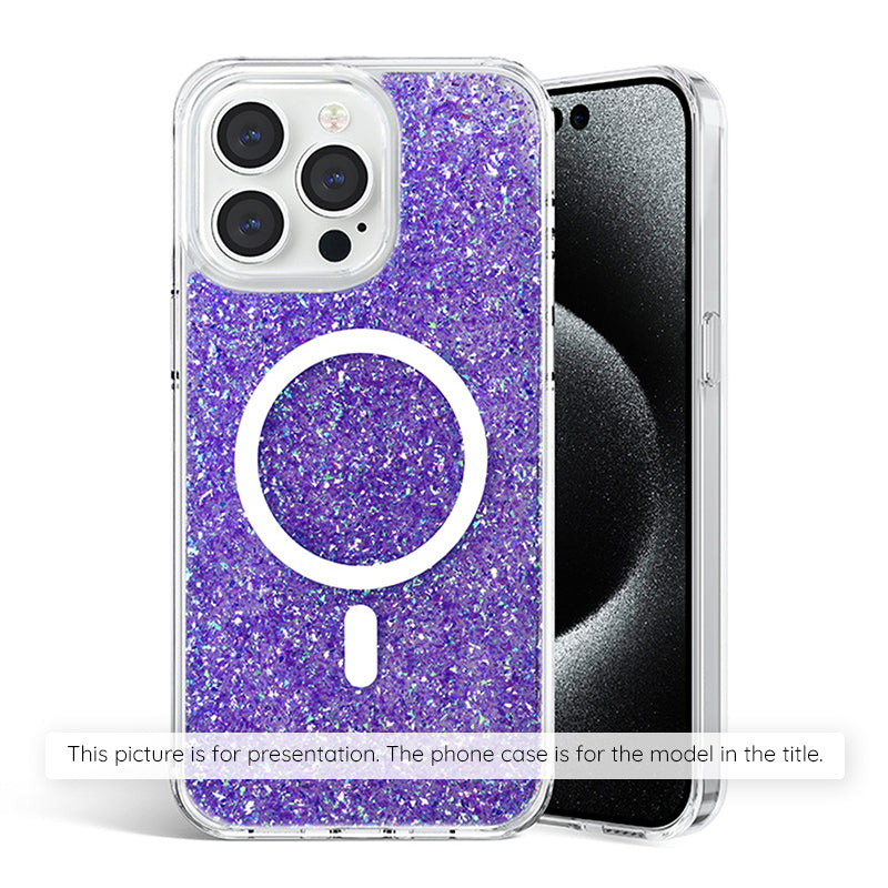 Hülle für Samsung Galaxy S25+ S936, Techsuit, Glitzernd, Lila
