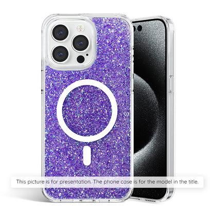 Hülle für Samsung Galaxy S25+ S936, Techsuit, Glitzernd, Lila