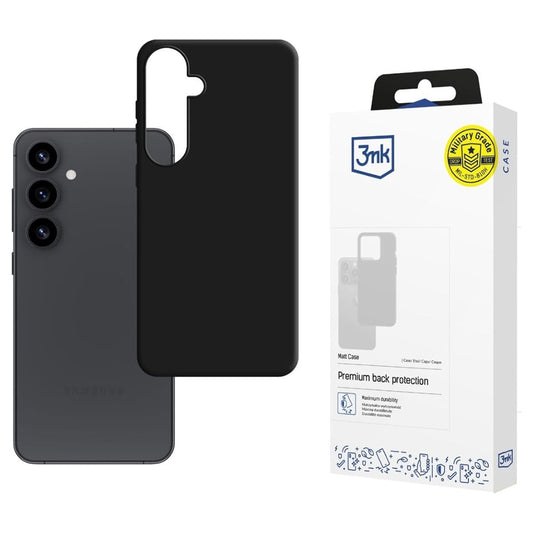 Hoes voor Samsung Galaxy S25 S931, 3MK, Mat Zwart