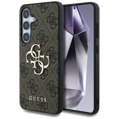 Hoes voor Samsung Galaxy S25 S931, Guess, 4G Big Logo, Bruin
