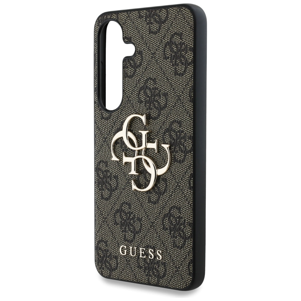 Hoes voor Samsung Galaxy S25 S931, Guess, 4G Big Logo, Bruin