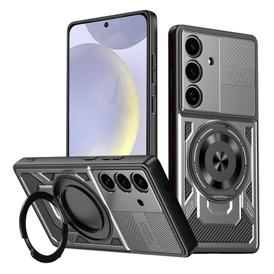 Hoes voor Samsung Galaxy S25 S931 / S24 S921, Techsuit, RuggedCam, Grijs