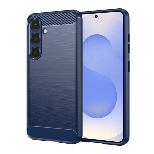 Coque pour Samsung Galaxy S25 S931, Techsuit, Carbone, Bleue