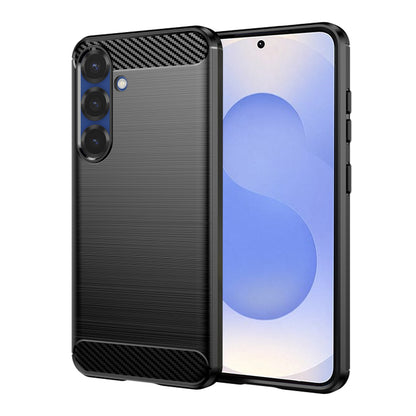 Hülle für Samsung Galaxy S25 S931, Techsuit, Carbon, Schwarz