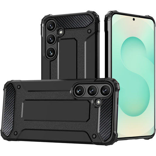 Hoes voor Samsung Galaxy S25 S931, Techsuit, Hybrid Armor, Zwart