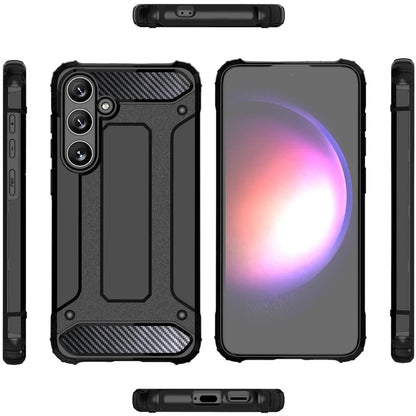 Hoes voor Samsung Galaxy S25 S931, Techsuit, Hybrid Armor, Zwart