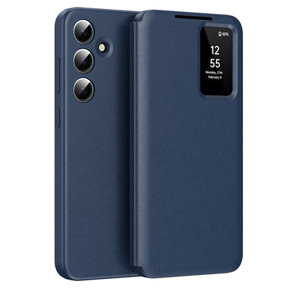 Coque pour Samsung Galaxy S25 S931, Techsuit, SmartView, Bleue