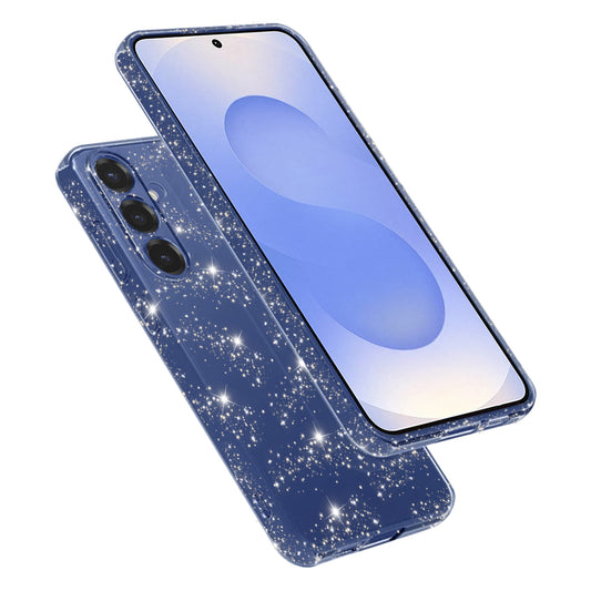 Hoes voor Samsung Galaxy S25 S931, Techsuit, SparkleSkin, Transparant