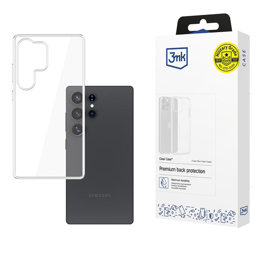 Hoes voor Samsung Galaxy S25 Ultra S938, 3MK, Clear, Transparant