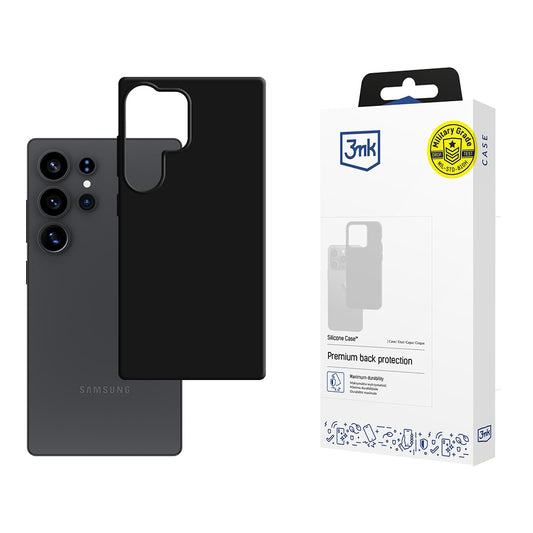 Hoesje voor Samsung Galaxy S25 Ultra S938, 3MK, Siliconen, Zwart