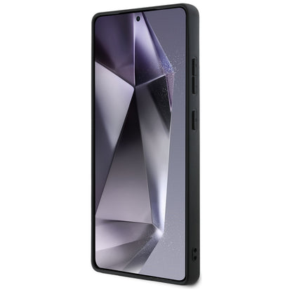 Hoes voor Samsung Galaxy S25 Ultra S938, Guess, Grained Hot Stamp 4G Triangle, Zwart