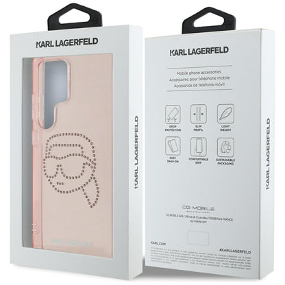 Hülle für Samsung Galaxy S25 Ultra S938, Karl Lagerfeld, IML Luxury Karl's Head, Rosa