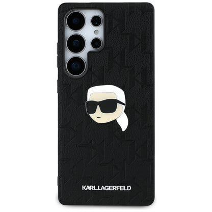 Hoes voor Samsung Galaxy S25 Ultra S938, Karl Lagerfeld, Monogram Karl's Head, Zwart