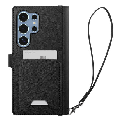 Étui pour Samsung Galaxy S25 Ultra S938, Spigen, Wallet S, Noir ACS09124