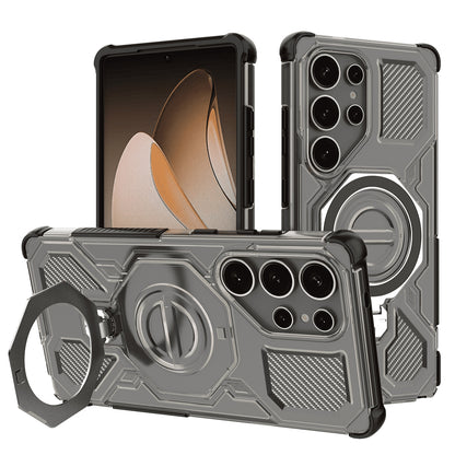 Hülle für Samsung Galaxy S25 Ultra S938, Techsuit, Carbon Shield Pro, Rauchgrau