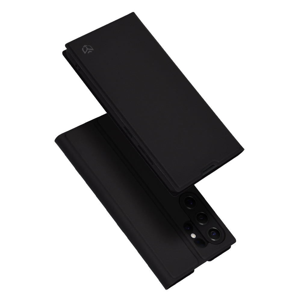 Hoes voor Samsung Galaxy S25 Ultra S938, Techsuit, Magskin Book, Zwart