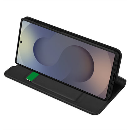 Hoes voor Samsung Galaxy S25 Ultra S938, Techsuit, Magskin Book, Zwart