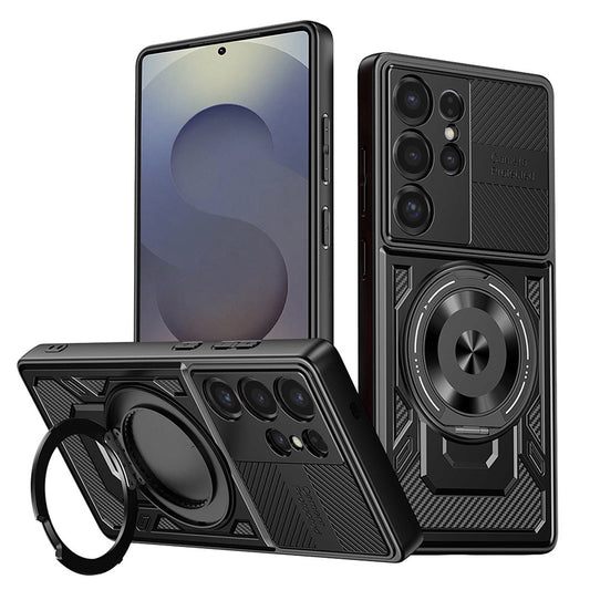 Hoes voor Samsung Galaxy S25 Ultra S938, Techsuit, RuggedCam, Zwart
