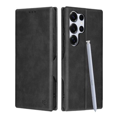 Coque pour Samsung Galaxy S25 Ultra S938, Techsuit, Safe Wallet Plus, Noire