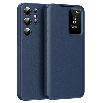 Coque pour Samsung Galaxy S25 Ultra S938, Techsuit, SmartView, Bleue