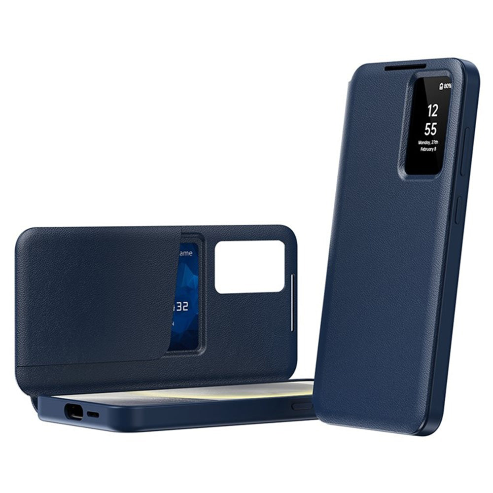 Coque pour Samsung Galaxy S25 Ultra S938, Techsuit, SmartView, Bleue