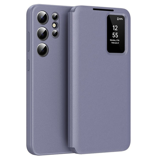 Hoes voor Samsung Galaxy S25 Ultra S938, Techsuit, SmartView, Paars