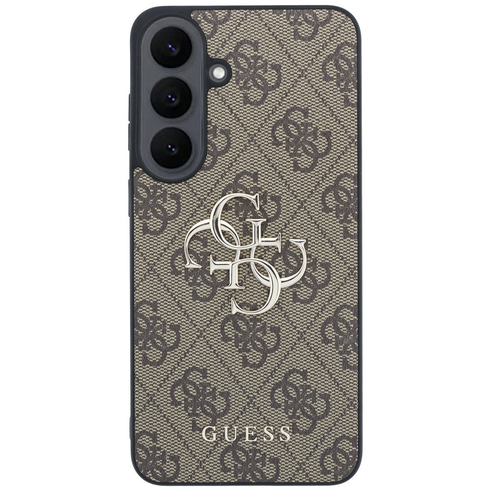 Hoes voor Samsung Galaxy S26 FE S741, Guess, 4G Metaallogo, Bruin
