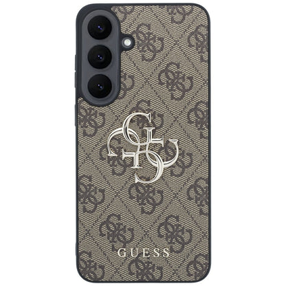 Hoes voor Samsung Galaxy S26 FE S741, Guess, 4G Metaallogo, Bruin