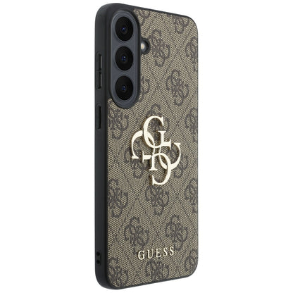 Hoes voor Samsung Galaxy S26 FE S741, Guess, 4G Metaallogo, Bruin
