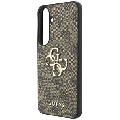 Hoes voor Samsung Galaxy S26 FE S741, Guess, 4G Metaallogo, Bruin
