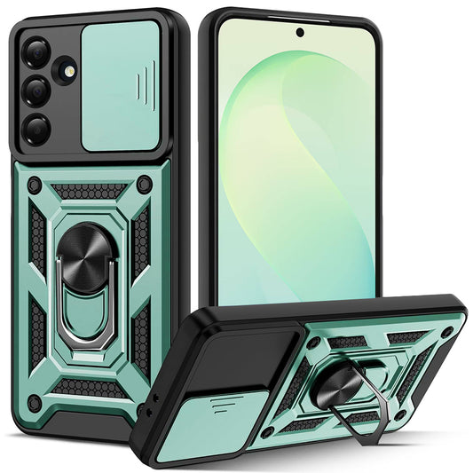 Telefoonhoesje voor Samsung Galaxy S26 FE S741 / S25 FE, Techsuit, CamShield, groen