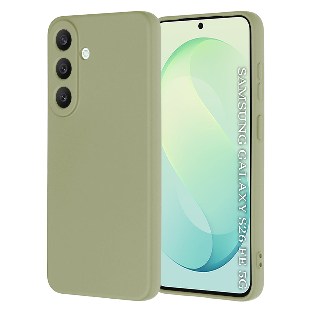 Coque pour Samsung Galaxy S26 FE S741 / S25 FE, Techsuit, SoftFlex, Matcha