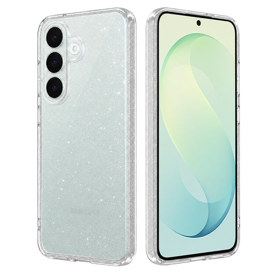 Hoessje voor Samsung Galaxy S26 FE S741 / S25 FE, Techsuit, SparkleSkin, transparant