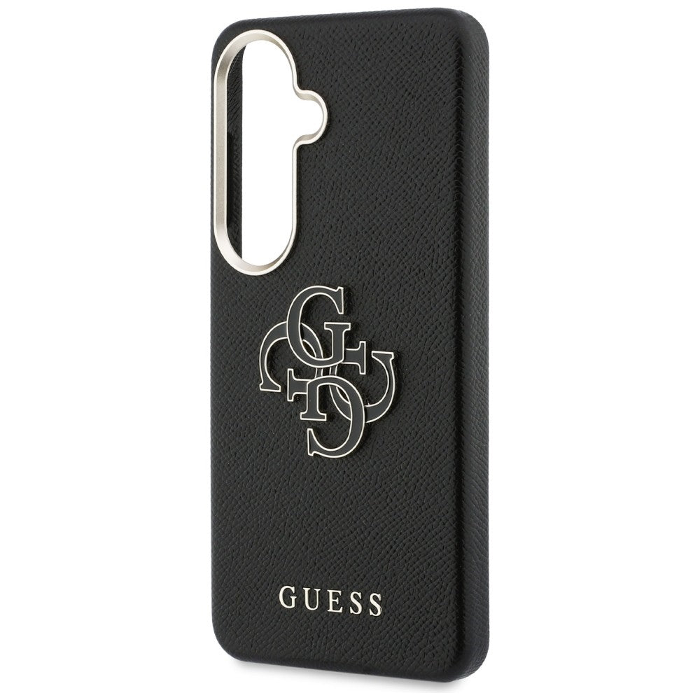 Coque pour Samsung Galaxy S26 Plus S947, Guess, 4G Grained Big and Classic Logo, Noire