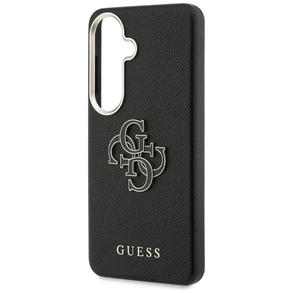 Coque pour Samsung Galaxy S26 Plus S947, Guess, 4G Grained Big and Classic Logo, Noire