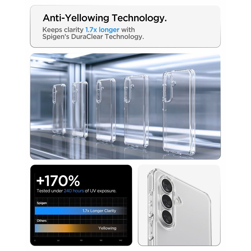 Hülle für Samsung Galaxy S26 Plus S947, Spigen, Ultra Hybrid, Transparent ACS10707