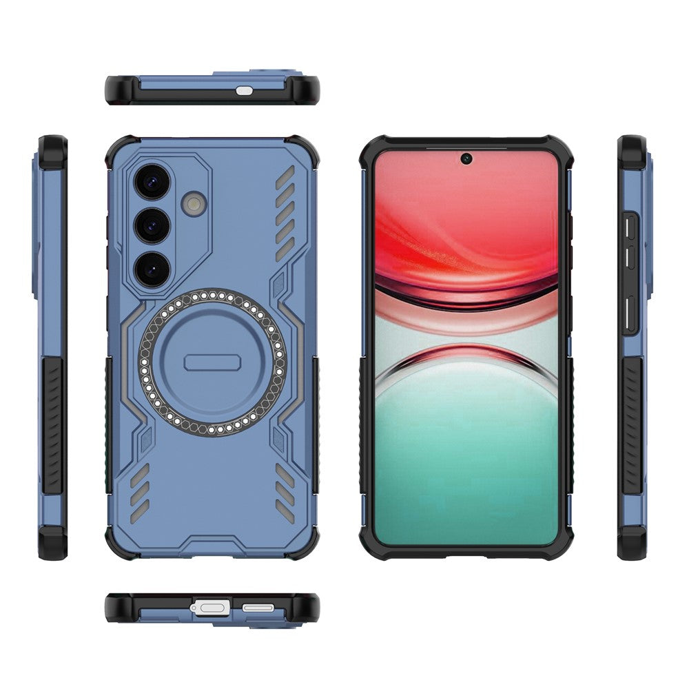 MagSafe hoesje voor Samsung Galaxy S26 Plus, Techsuit, ArmorMag, Blauw