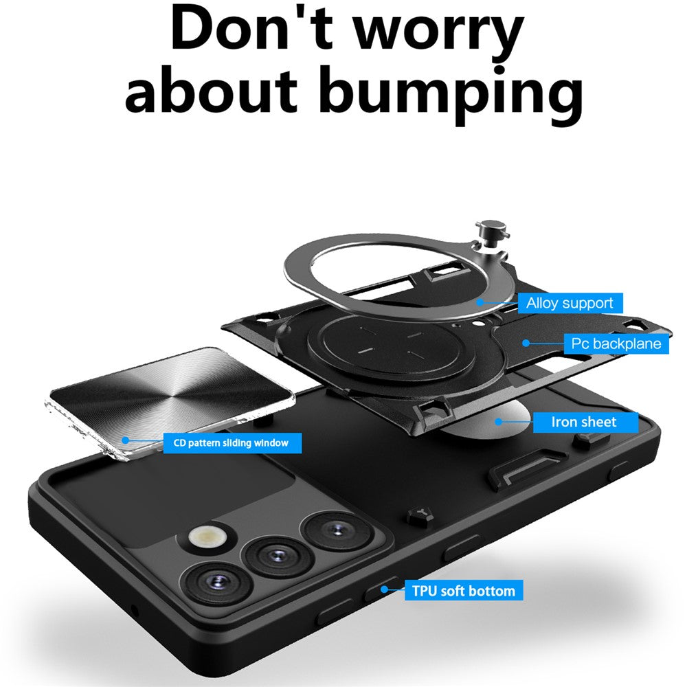 Étui pour Samsung Galaxy S26 Plus, Techsuit, CamGuard Pro, Noir