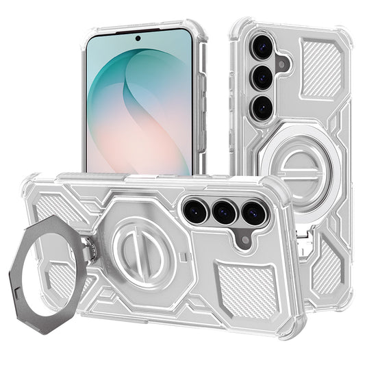 Hoes voor Samsung Galaxy S26 Plus, Techsuit, Carbon Shield Pro, Wit