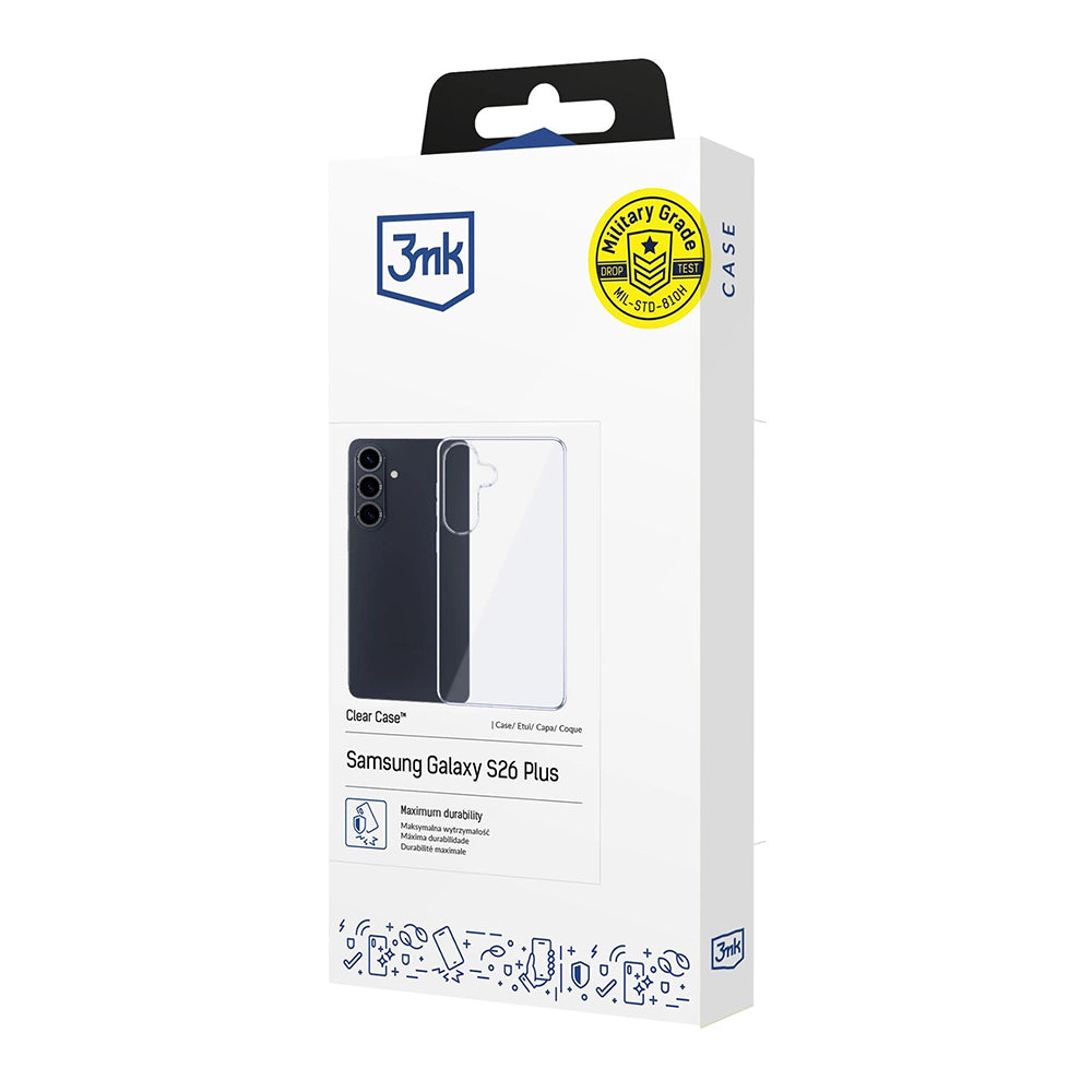 Hoes voor Samsung Galaxy S26 S942, 3MK, Clear, Transparant